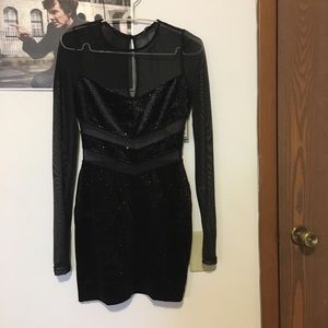 Fashion nova black lace dress